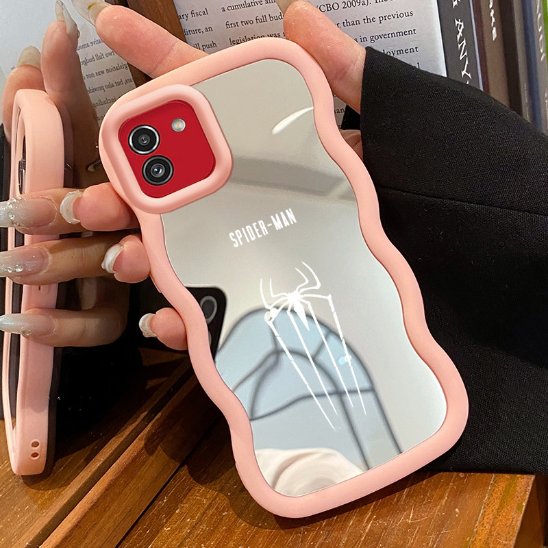 Casing Untuk Samsung A03 A03s A02s M02s F02s Case Casing HP Pola bekas kaki dan laba-laba Kesing Kas