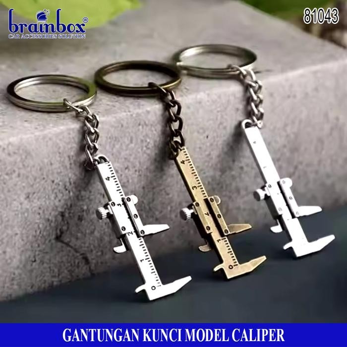 

Keychain Measuring Caliper Gantungan Kunci Model Penggaris Caliper Mini