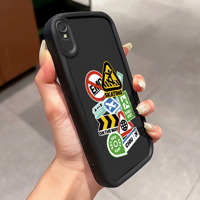 Casing Hp Xiaomi Redmi 9A Redmi 9i Redmi 9T Redmi 9 Power Case Casing pola Kartu petunjuk Kesing HP 