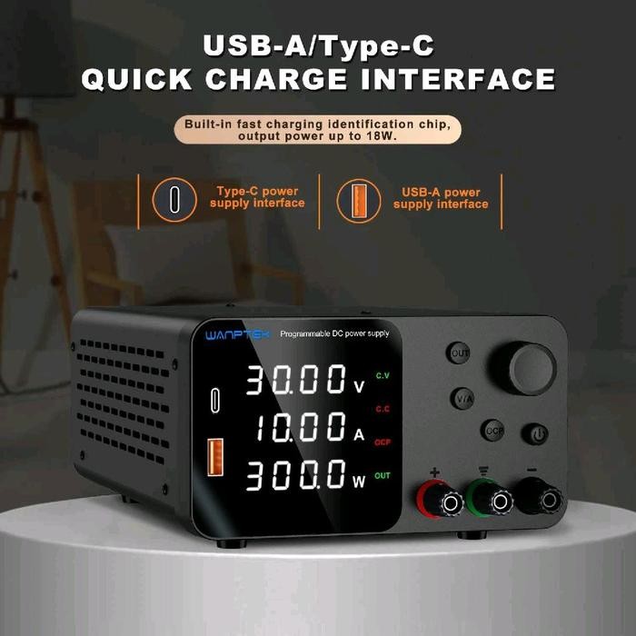 DC Power Supply Adjustable 30V 10A Kuaiqu Wanptek