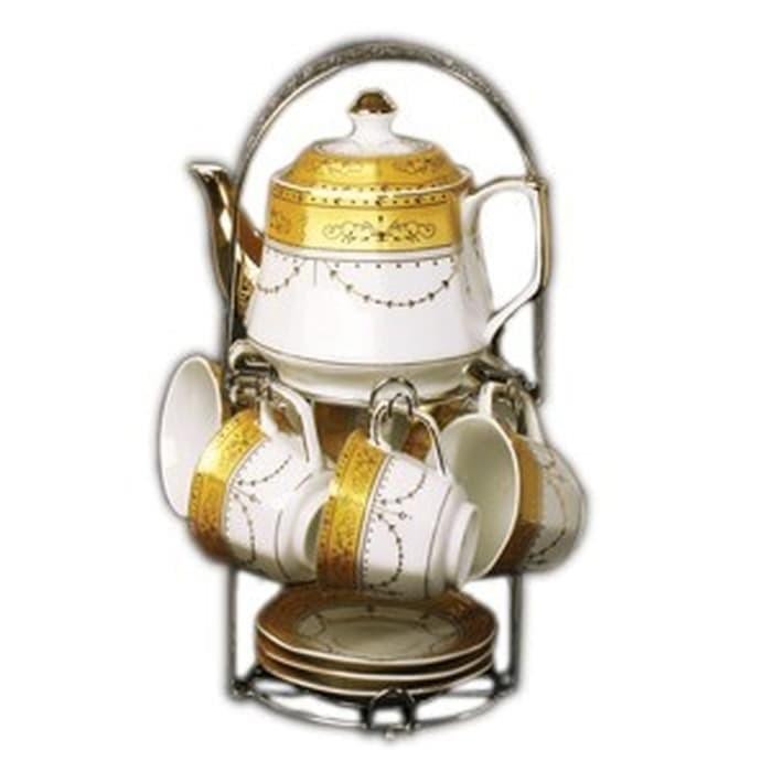 Tea Set Vicenza C78 / Perangkat Cangkir Minum Teko Vicenza C-78