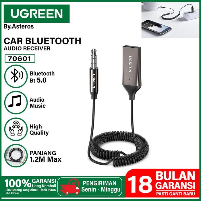 UGREEN Car Bluetooth Audio Receiver Aux 3.5mm Wireless Audio Receiver