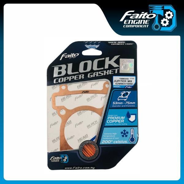 Ready PAKING BLOK GASKET COPPER TEMBAGA JUPITER MX 68MM TEBAL 0.5MM FAITO