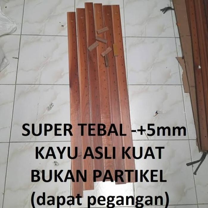 omar- Penggaris 1 Meter/Penggaris Kayu 1 Meter/Penggaris/Penggaris Kayu