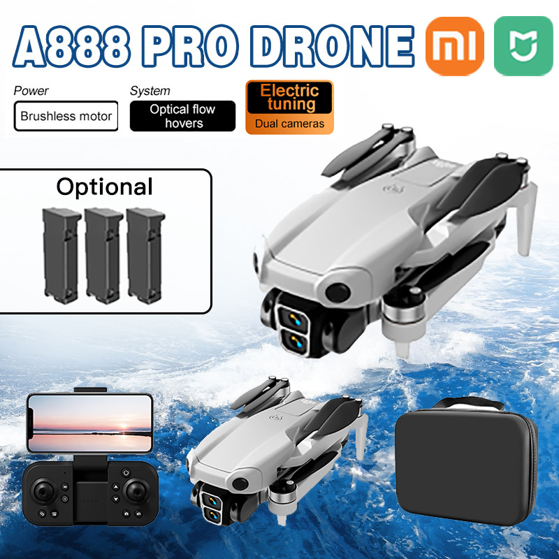 IMPORT Xiaomi Mijia A888 Pro Drone 8K ESC Dual Camera Drone Optical Flow Positioning Obstacle