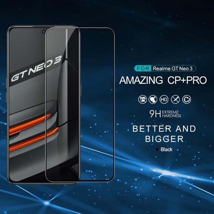 Terlaris Realme GT Neo 3 Nillkin Tempered Glass CP+ Pro Full Cover SALE