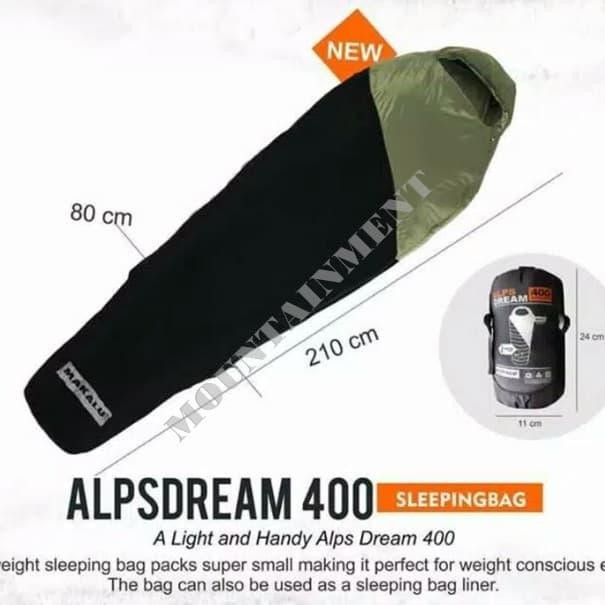 Sleeping Bag MAKALU ALPSDREAM 400 Ultralight SB Kantong Tidur Mummy