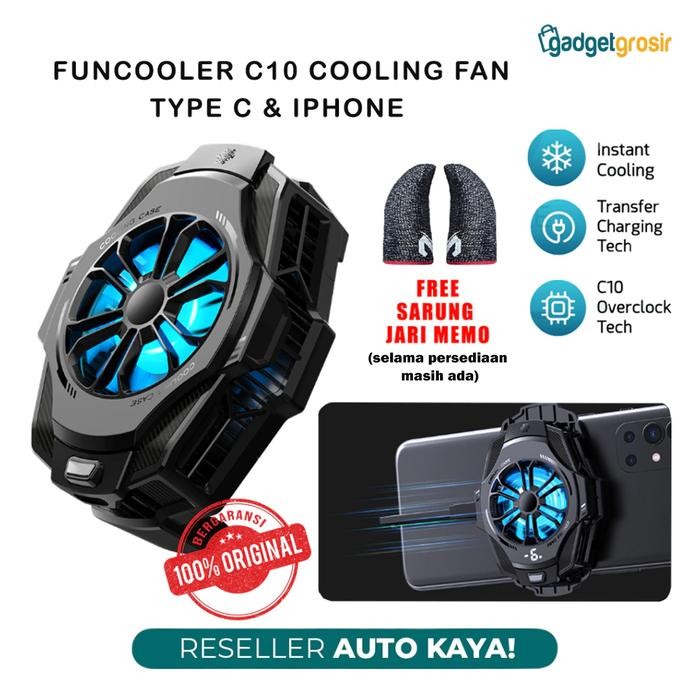 Funcooler C10 Fan Cooler Radiator Pendingin HP Cooling Fan Gaming RGB