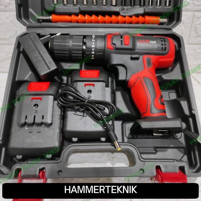 JLD 36-1 MESIN BOR CORDLESS 13mm IMPACK DRILL 2 BATERAI 36V 13MM