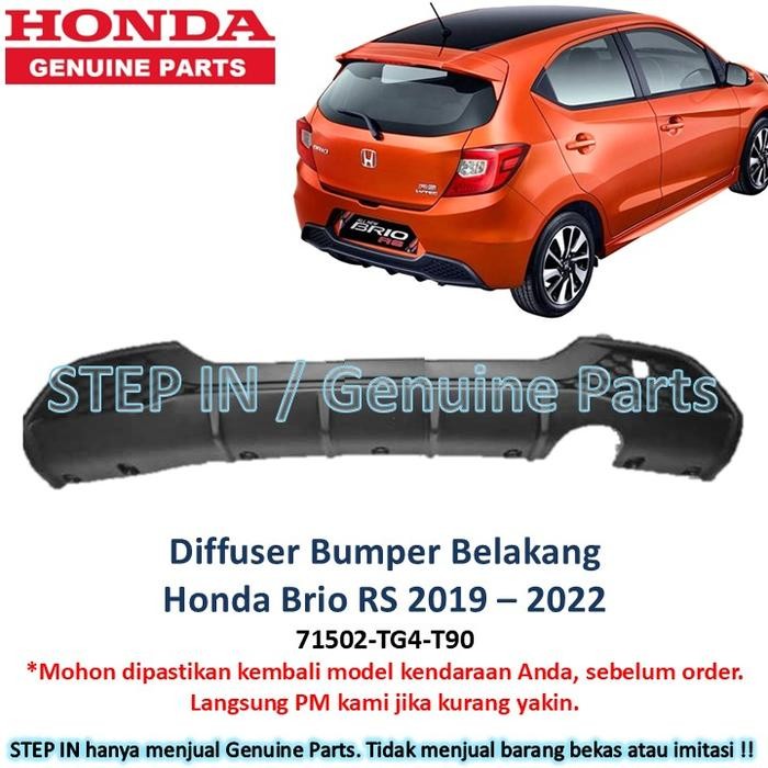 Ready Diffuser Bemper Belakang Honda BRIO RS 2019 2020 2021 2022 Spoiler Moulding Bumper Bawah