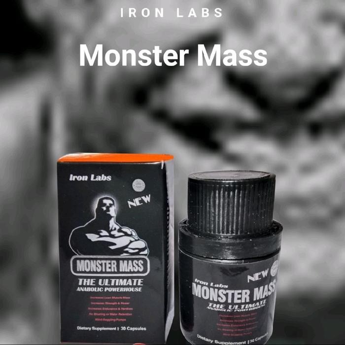 ORIGINAL  Suplemen Fitness IRONLABS Monster Mass 30 kapsul Hormon Testosterone Booster