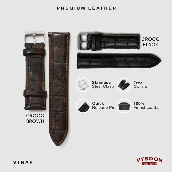 Tali Kulit Jam Tangan / Tali Strap Jam Fossil 14Mm 16Mm 18Mm 20Mm 22Mm Promo 