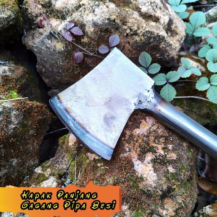 Kapak Panjang Gagang Pipa Besi Super Tajam - Kapak Potong Kayu - Kapak Terlaris