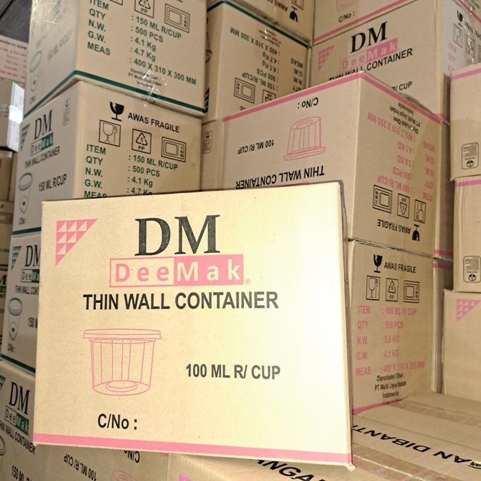 THINWALL CUP MERPATI 100ML - THINWALL CUP PUDING - KARDUS - ISI 500PCS