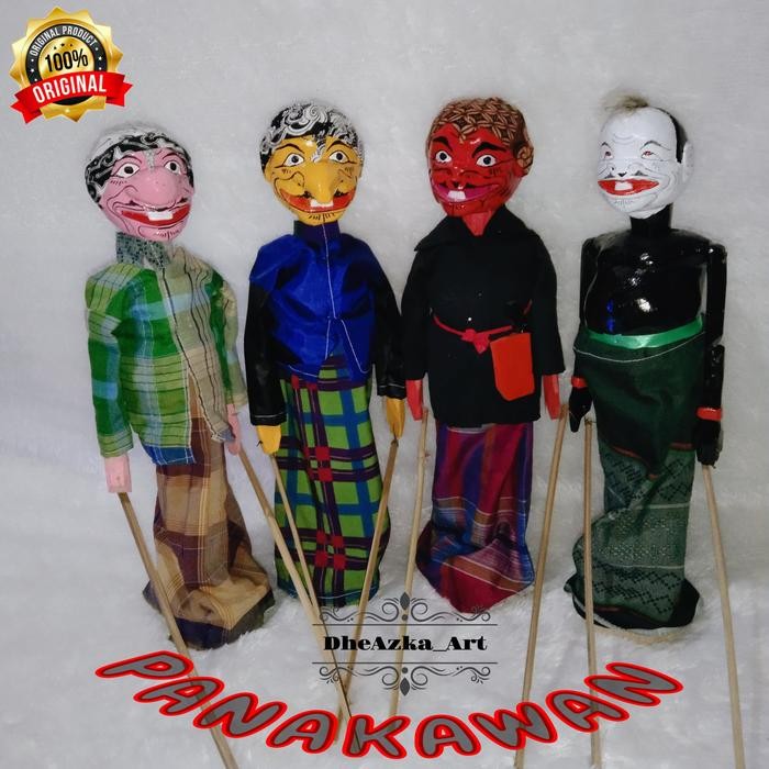 WAYANG GOLEK PUNAKAWAN 1SET (4 GOLEK)