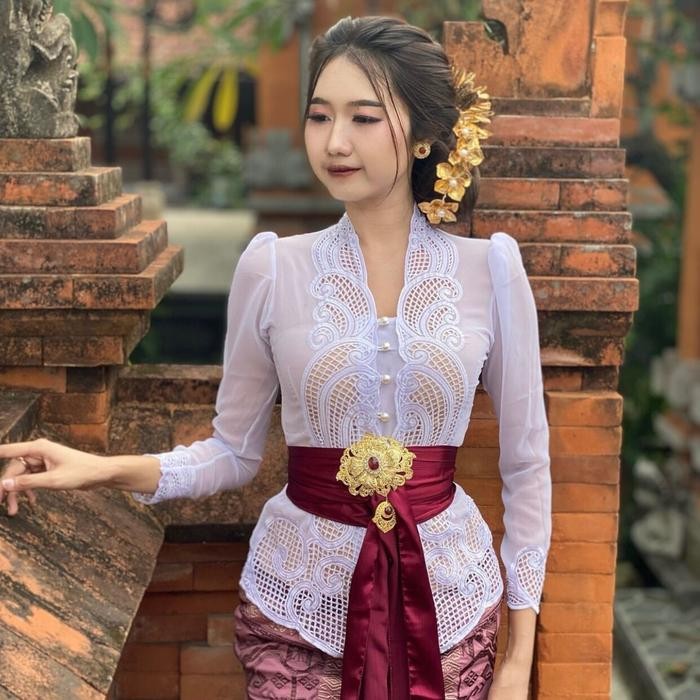 TERMURAH Kebaya bordir keong kerawang terbaru Kebaya jadi bordir Kebaya bordir tangan panjang Kebaya