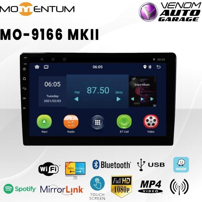 HEADUNIT 9 INCH MOMENTUM MO-9166 MKII android auto apple carplay