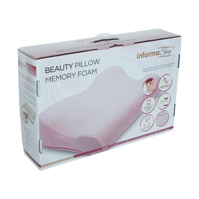 03h2- Informa Sleep Bantal Memory Foam Beauty Pillow - Pink