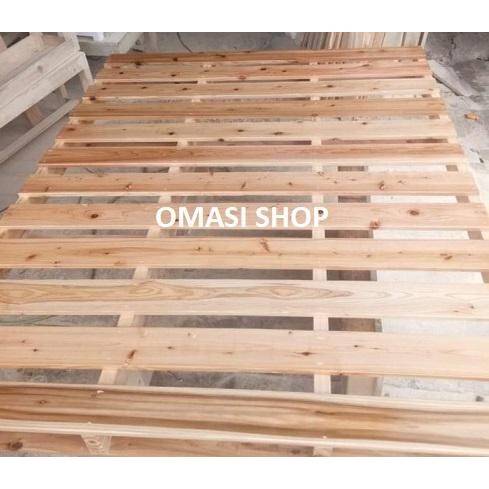 OMASI-PALET Kayu/PALET ALAS TEMPAT TIDUR/Dipan, Bahan Kayu Jati Belanda Furniture