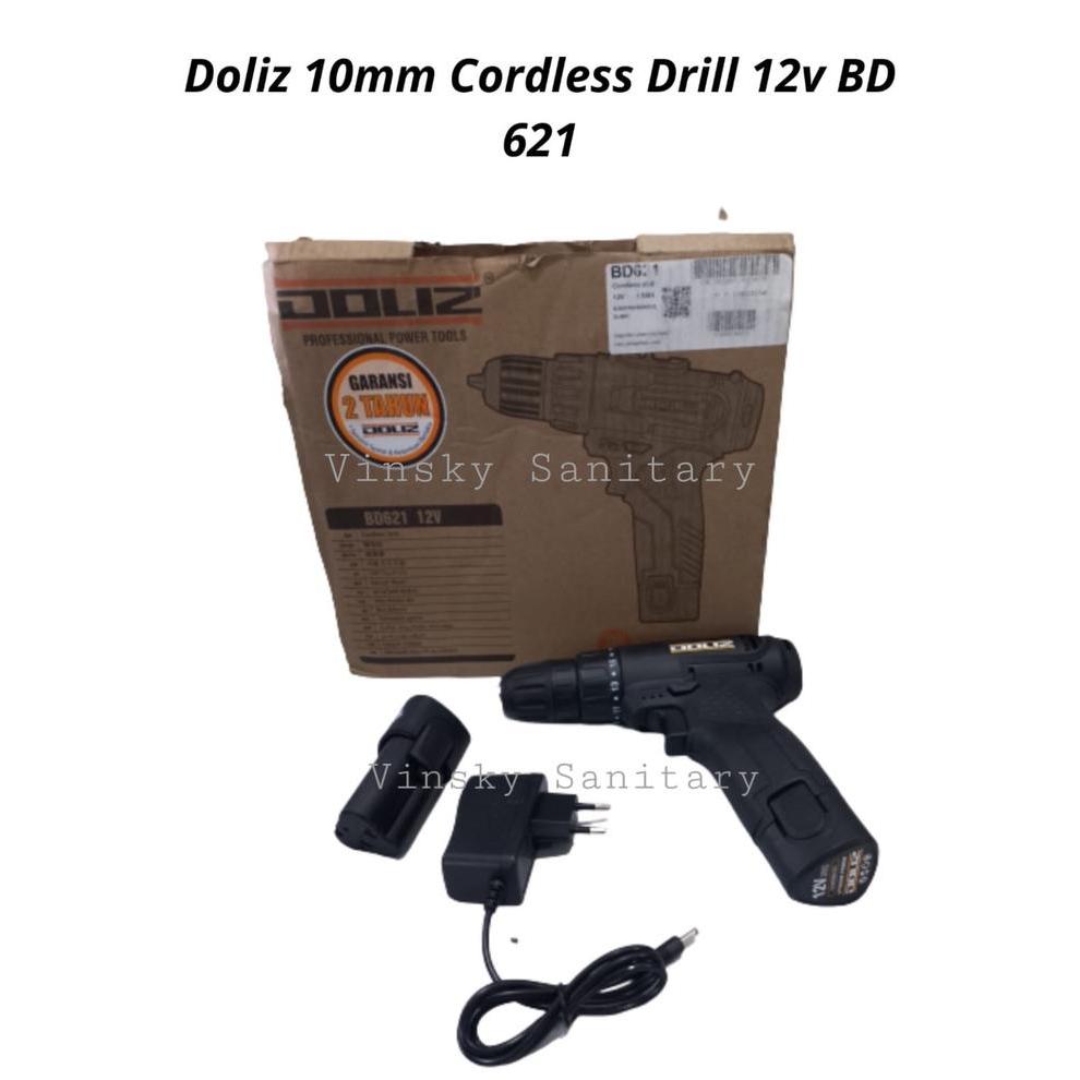 MESIN BOR BATERAI / MESIN BOR TANGAN DOLIZ BD621 /CORDLESS DRILL BD621