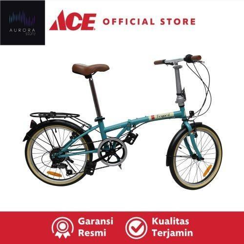 Fingard Sepeda Lipat Vintage 20 Inci - Hijau