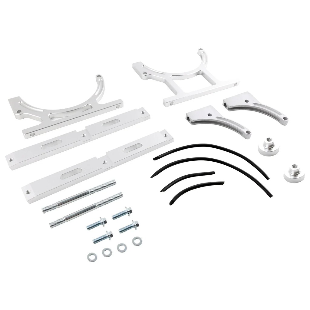 DURABLE 7 NITROUS OXIDE NOS SINGLE BOTTLE HOLDER BRACKET - NITROGEN SUPPORT IN STYLISH SILVER OR