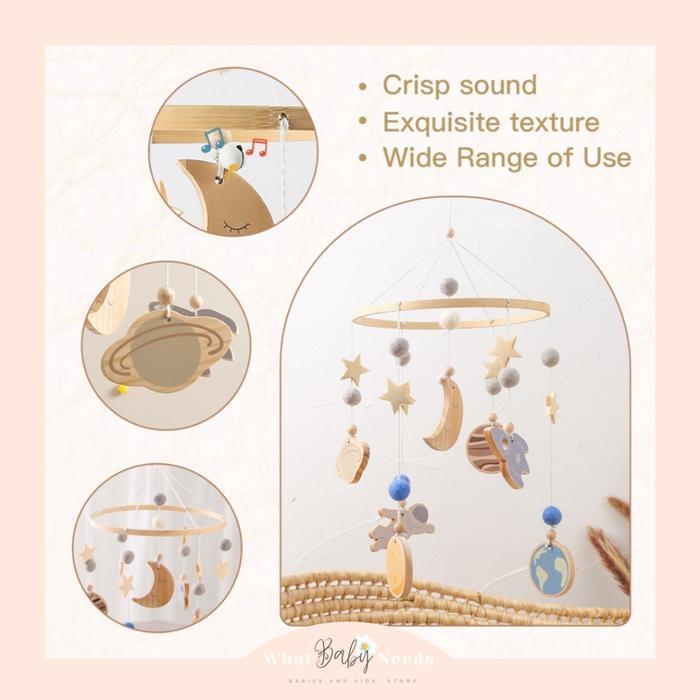 Ollie Baby Crib Toy Mobile / Mainan Gantungan Box Ranjang Bayi Kayu Terlaris