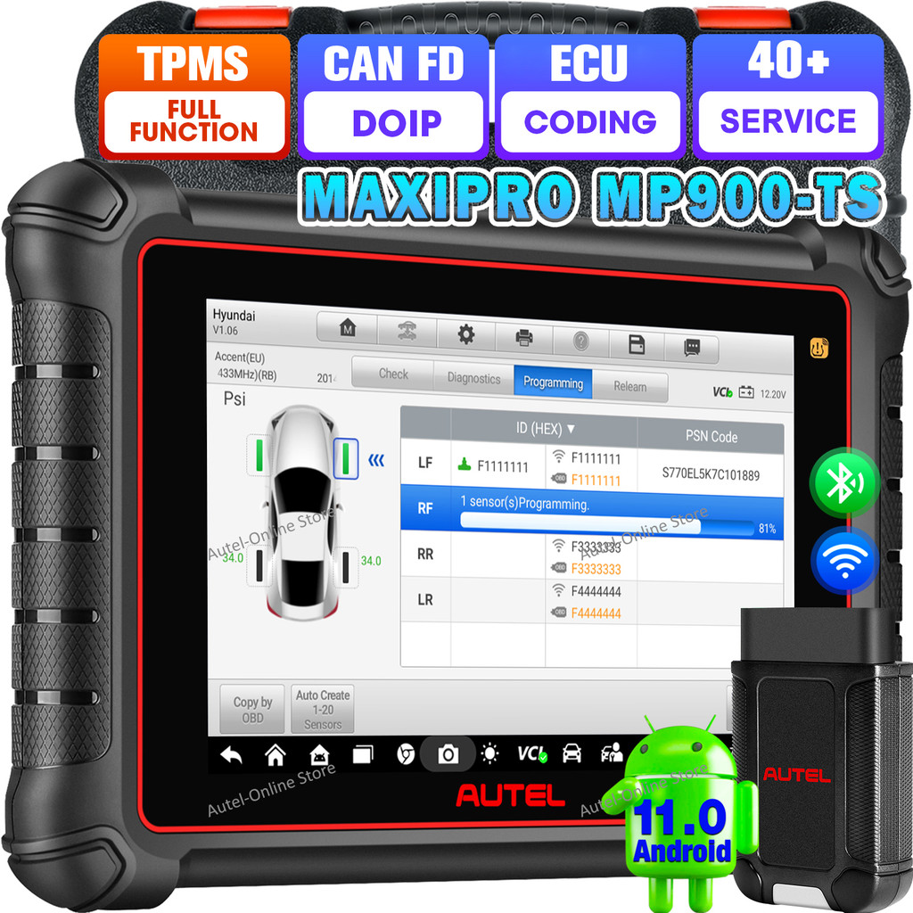 Best Seller Autel MaxiPRO MP900TS MP900 TS TPMS Diagnostic Scanner Bidirectional Scan Tool ECU Codin