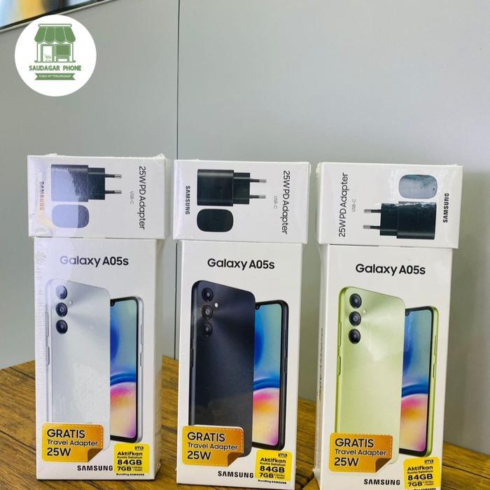 NEW SAMSUNG GALAXY A05S 6/128 SNAPDRAGON 680 TERBARU - A05s + Charger