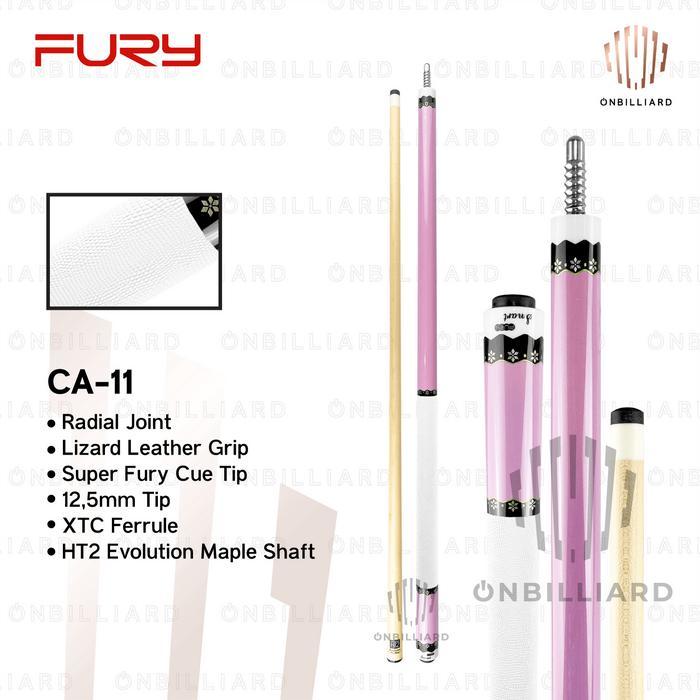 FURY CA Stick Billiard Maple Cue Low Deflection Play Cues CA-5 CA-6 CA-7 CA-8 CA-9 CA-10 CA-11