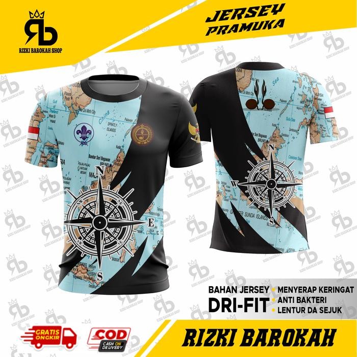 TERMURAH JERSEY PRAMUKA OBLONG BLUE/JERSEY ORGANISASI /Kaos OLAH/Kaos Lapangan / Kaos Santai Pakaian