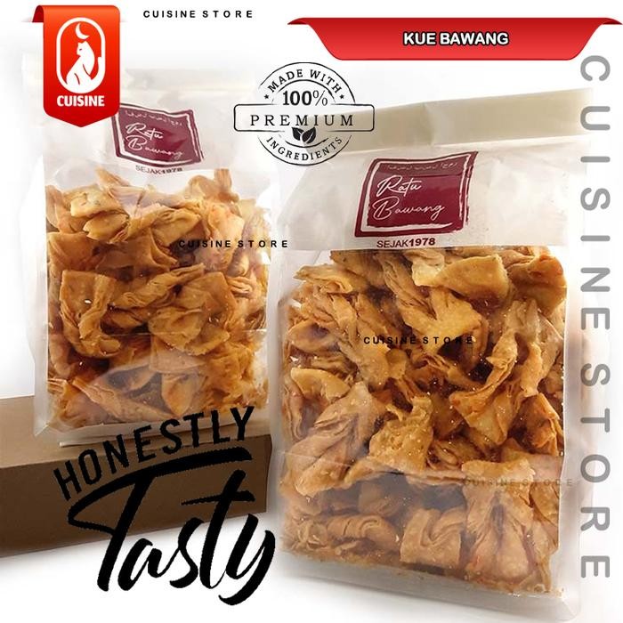 

KUE BAWANG PITA 500GR RATU BAWANG SNACK KERIPIK ENAK RENYAH PREMIUM