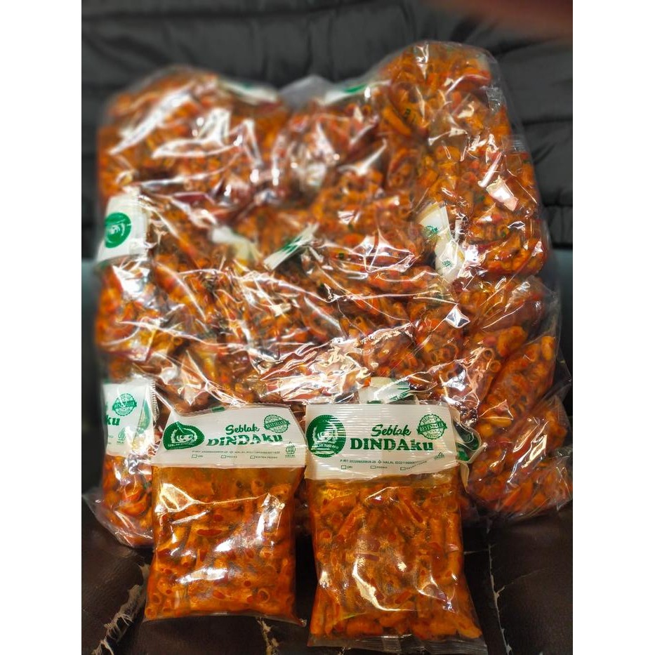 

SEBLAK MAKARONI DINDAKU ISI 25 BUNGKUS - MAKANAN RINGAN MAKARONI DINDAKU