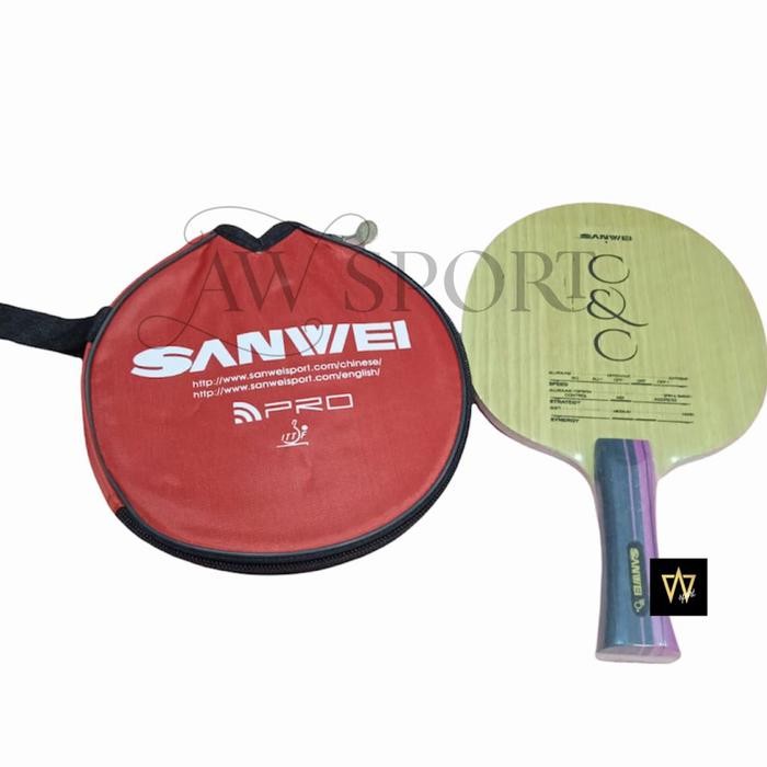 Kayu Bet Pingpong SANWEI C&C / Kayu Bat Bet Tenis Meja Sanwei best seller