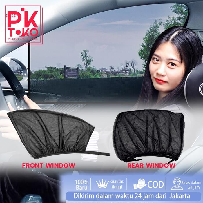 DISKON Tirai Mobil Anti Panas Anti Silau Penutup Kaca Mobil Kelambu Tirai
