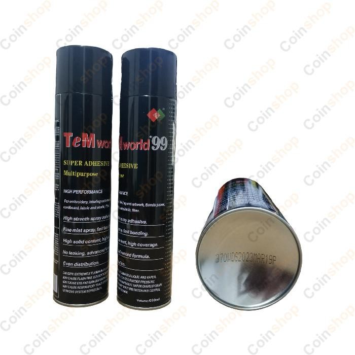 

SPESIAL PRODUK PILIHAN LEM SEMPROT / LEM SPRAY SUPER ADHESIVE MULTIPURPOSE TEMWORLD 99 PASTI SUKA
