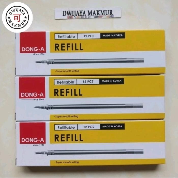 

NEW PRODUK REFILL DONG-A MY GEL PEN PULPEN CAIR 0,5MM HITAM, BIRU, MERAH (1 KOTAK / 12 BUAH / 1