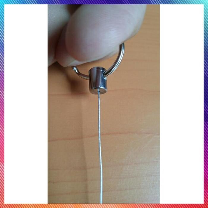 

YOYO ROLL TALI KAWAT BAJA ID CARD STAINLESS STEEL POLOS HIGH