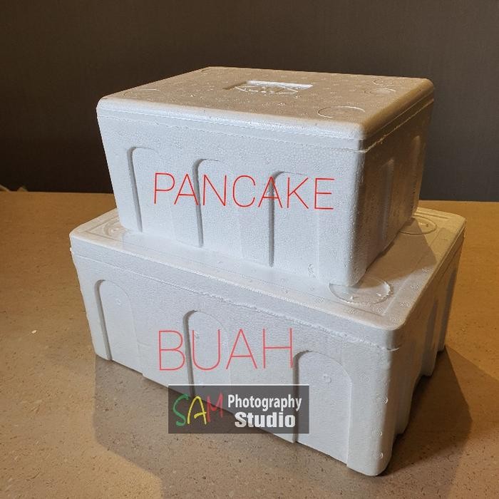 Styrofoam Gabus Kotak Box ukuran Pancake dan Buah