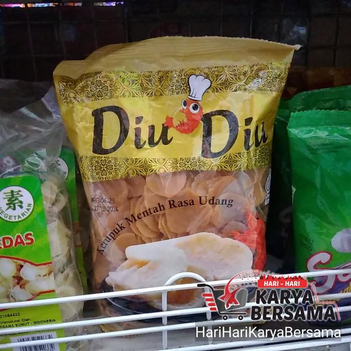 KERUPUK MENTAH DIU DIU RASA UDANG 500GR