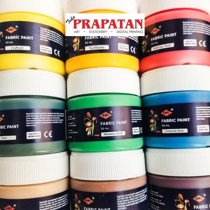 

Pilihan- Abc Fabric Paint 50Ml / Cat Tekstil Abc