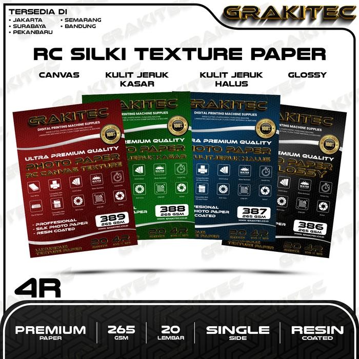 

Pilihan- Grakitec Kertas Foto Silki 4R Isi 20 Lembar Doff Texture Kulit Jerukprofessional