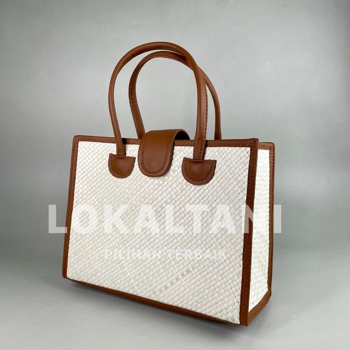 Totebag Pandan Coklat / Tas Handbag Wanita / Tas Anyaman Pandan