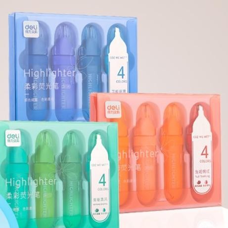 

Deli Penanda / Highlighter isi 4 Shade Warna Terang SK1XX