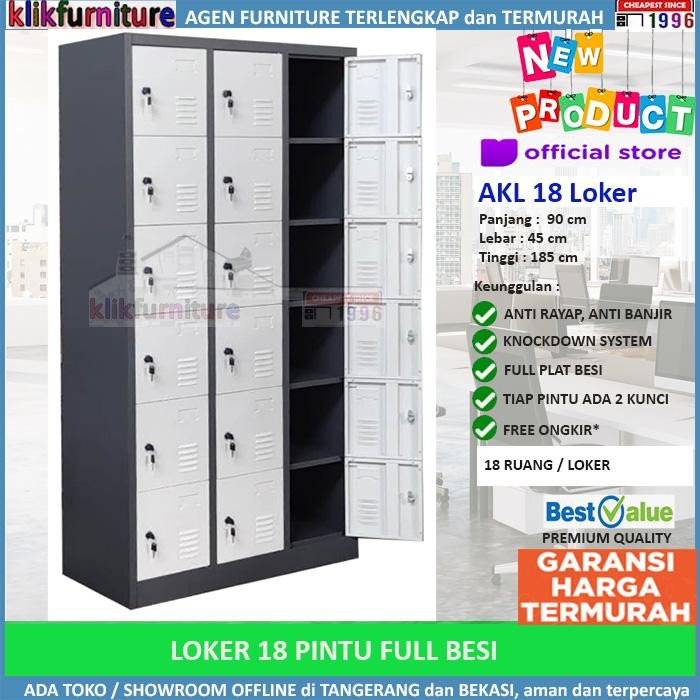 

Locker Besi / Loker Besi / Loker File Besi 18 PINTU AKL18