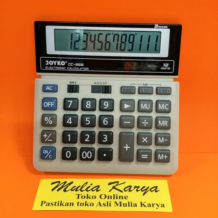 

Kalkulator 12 Digit Joyko CC-868 model Citizen SDC 868