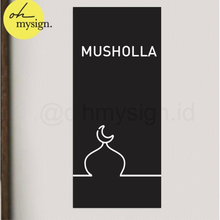 

SIGN AKRILIK MUSHOLLA ACRYLIC SIGNAGE MUSHOLLA