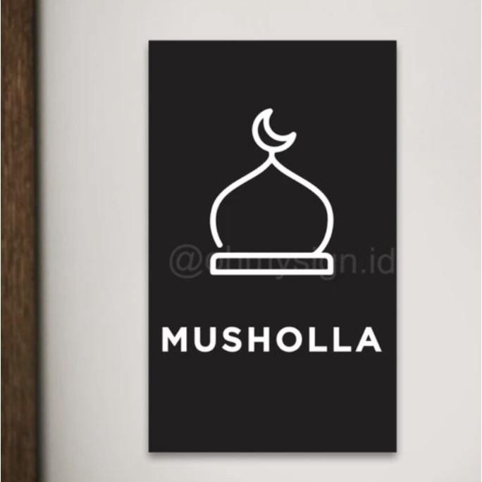 

SIGN AKRILIK MUSHOLLA ACRYLIC SIGNAGE PRINTED MUSHOLLA MURAH