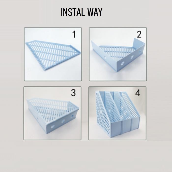 

PLASTIC BOX FILLING 4 TIER / BOX FILE PLASTIK / DOKUMEN BOX RAKIT 3004