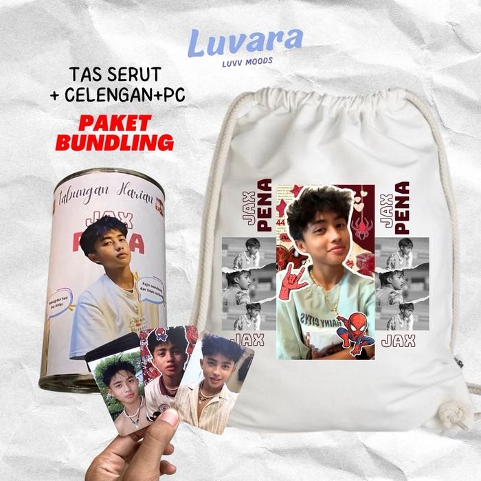 

BUNDLING TAS SERUT WHITE JAX PENA & CELENGAN JAX PENA FREE PHOTOCARDS JAX PENA IDE KADO UNIK LEBIH